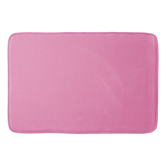 Roze : Effen Kleur Badmat (Voorkant)
