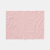Roze effen kleur fleece deken (Voorkant (Horizontaal))