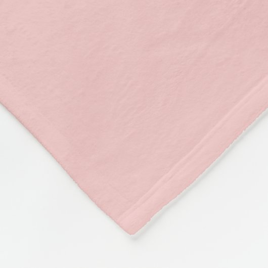 Roze effen kleur fleece deken (Hoek)