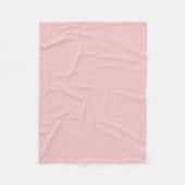 Roze effen kleur fleece deken (Voorkant)