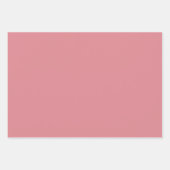 Roze effen kleur inpakpapier vellen (Voorkant 3)