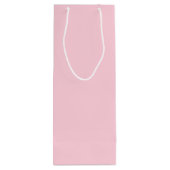 Roze Effenkleur Millennial Wijn Cadeautas (Achterkant)