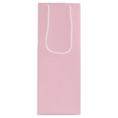 Roze Effenkleur Millennial Wijn Cadeautas (Voorkant)