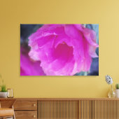Roze egelcactus bloem (Echinocereus Canvas Afdruk (Insitu (Woonkamer))