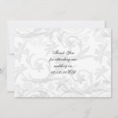 Roze Eiffeltoren Franse Dank u wel Kaart (Achterkant)