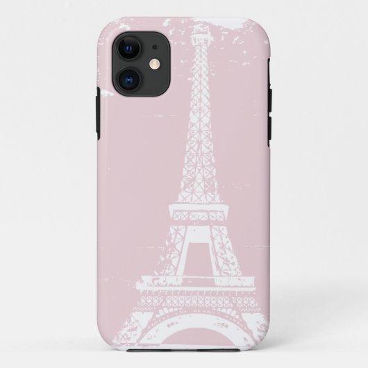 Roze Eiffeltoren iphone 5 Hoesje (Achterkant)
