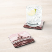 Roze Eiffeltoren, Onderzetter van Parijs-cork (Rechterzijde)