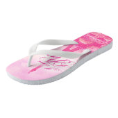 Roze Eiffeltoren Teenslippers (Schuin)