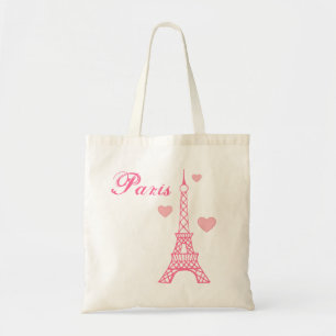 Roze Eiffeltoren Tote Boek Strandtas Cadeau Bag