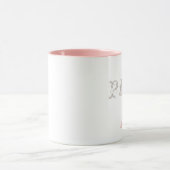 Roze Eiffeltoren van Parijs mok cadeau (Midden)
