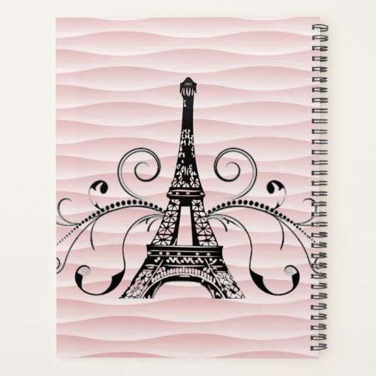 Roze Eiffeltoren Vlaanderen planner (Achterkant)