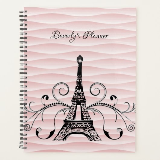 Roze Eiffeltoren Vlaanderen planner (Voorkant)