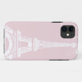 Roze Eiffeltower iphone 5 Hoesje (Achterkant (horizontaal))