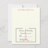 Roze Eiffeltower voor het huwelijk van Parijs Kaart (Voorkant)