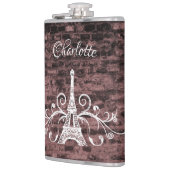 Roze Eiffeltowerkolf Heupfles (Links)