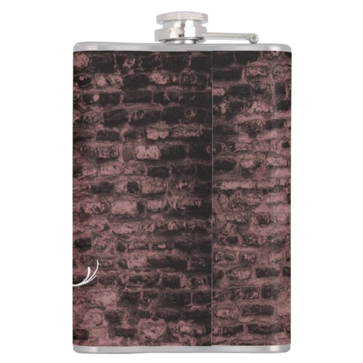 Roze Eiffeltowerkolf Heupfles (Achterkant)