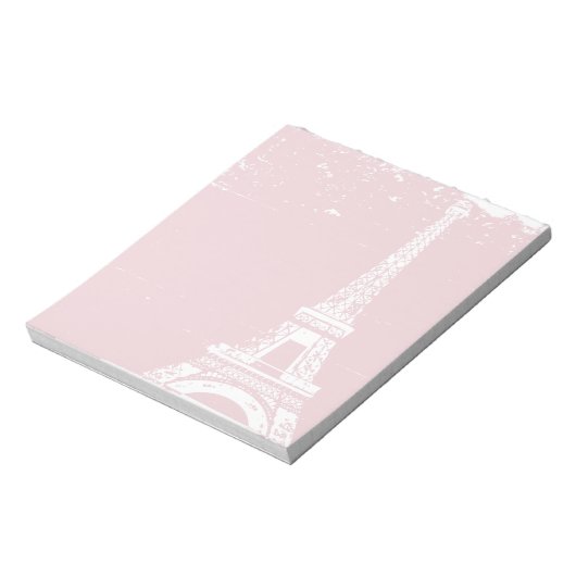 Roze Eiffeltowernotebooks Notitieblok (Linkerzijde)