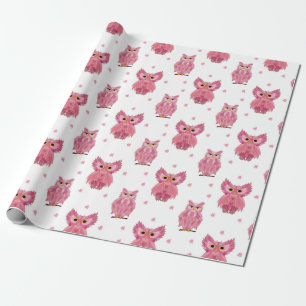 Roze eigenaar cadeaupapier