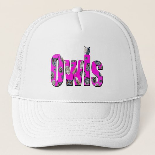 Roze eigenaar, dikke Afbeelding Logo, Trucker Pet (Voorkant)