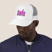 Roze eigenaar, dikke Afbeelding Logo, Trucker Pet (In situ)