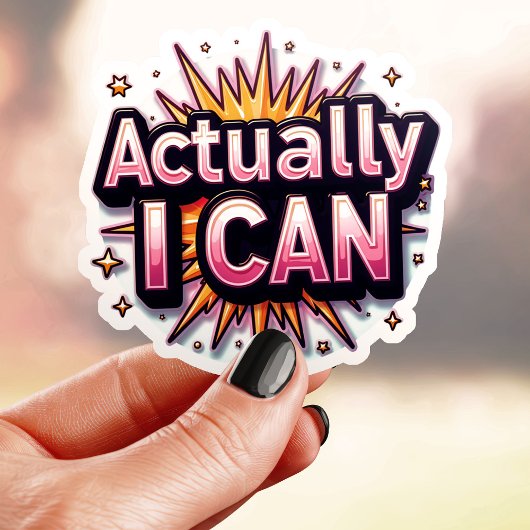Roze Eigenlijk Kan Ik Het Sticker