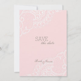 Roze elastische weddenschap BEWAART de datum Save The Date