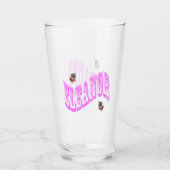 Roze Eleanor Name Logo, Glas (Voorkant)