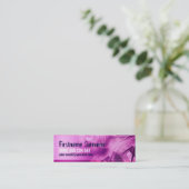 Roze Electro Scifi Profile Visitekaartje (Staand voorkant)