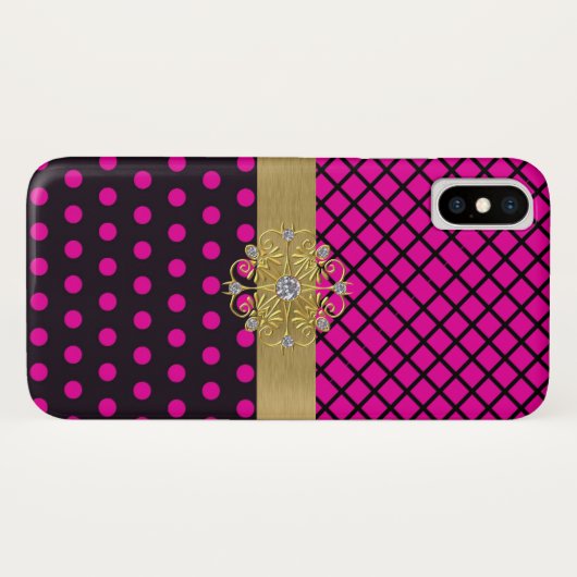 Roze Elegance Case-Mate iPhone Case (Achterkant (horizontaal))