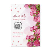 Roze Elegant Bloemen Bruiloft