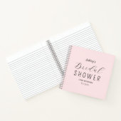 Roze Elegant Bruiloft Gastboek Notitieboek (Binnen)