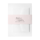 Roze Elegant Bruiloft Uitnodigingen Wikkel (Voorkant Voorbeeld)