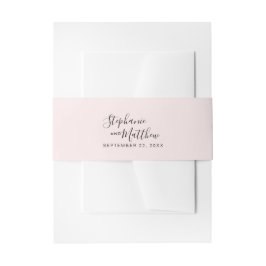 Roze Elegant Bruiloft Uitnodigingen Wikkel