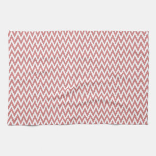 Roze Elegant Chevron Design Theedoek