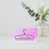 Roze Elegant Clothing Cheap Hanger Contactkaartje (Staand voorkant)