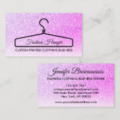 Roze Elegant Clothing Cheap Hanger Contactkaartje (Voorkant / Achterkant)