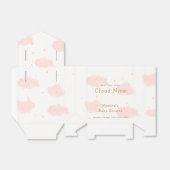 Roze Elegant Cloud Nine Meisje Baby shower Bedankdoosjes (Uitgevouwen)
