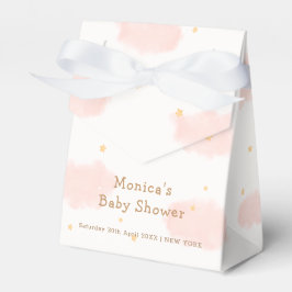 Roze Elegant Cloud Nine Meisje Baby shower Bedankdoosjes