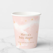 Roze Elegant Cloud Nine Stars Meisje Baby shower