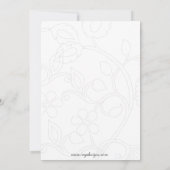 roze Elegant Corporate party Invitation Kaart (Achterkant)