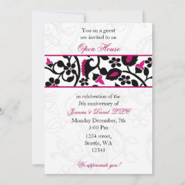 roze Elegant Corporate party Invitation Kaart