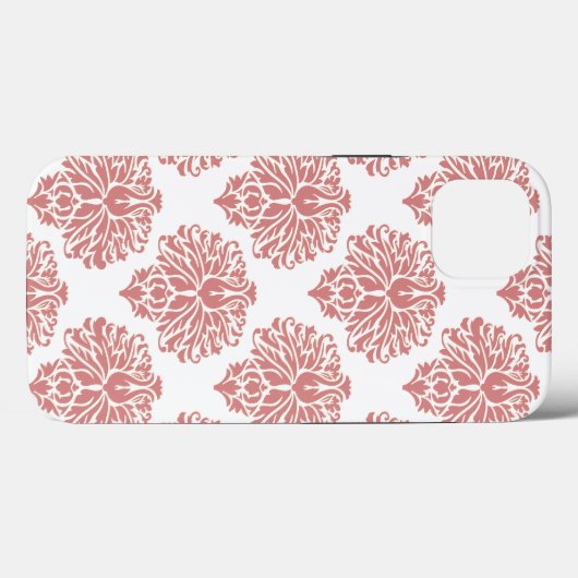 Roze Elegant Damask Case-Mate iPhone Case (Achterkant (horizontaal))