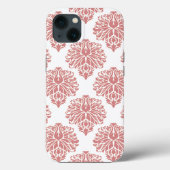 Roze Elegant Damask Case-Mate iPhone Case (Achterkant)