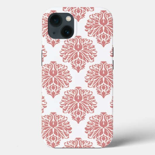 Roze Elegant Damask Case-Mate iPhone Case (Achterkant)