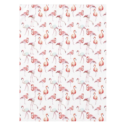 Roze Elegant Flamingo patroon Tafelkleed (Voorkant)