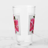 Roze Elegant Floral Waterverf Flowers Glas (Links)