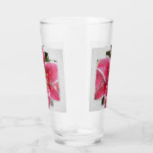 Roze Elegant Floral Waterverf Flowers Glas (Rechts)