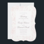 Roze Elegant Hand Drawn Floral Wedding Invitation Kaart<br><div class="desc">Roze Romantic Hand Drawn Floral Elegant Wedding Invitation ontworpen met originele bloemtekeningen #floral #flower #feminine #elegant #bruiloft #mooi</div>