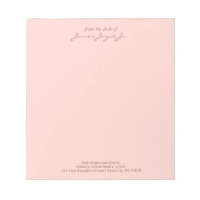 Roze elegant handgeschreven stijlvol vanaf het bur