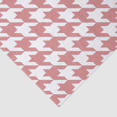 Roze Elegant Houndstooth Tissuepapier (Detail)
